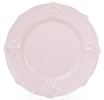 Набір 6 десертних тарілок Leeds Королівська Лілія Ø21.5см, рожеві 32311809 фото